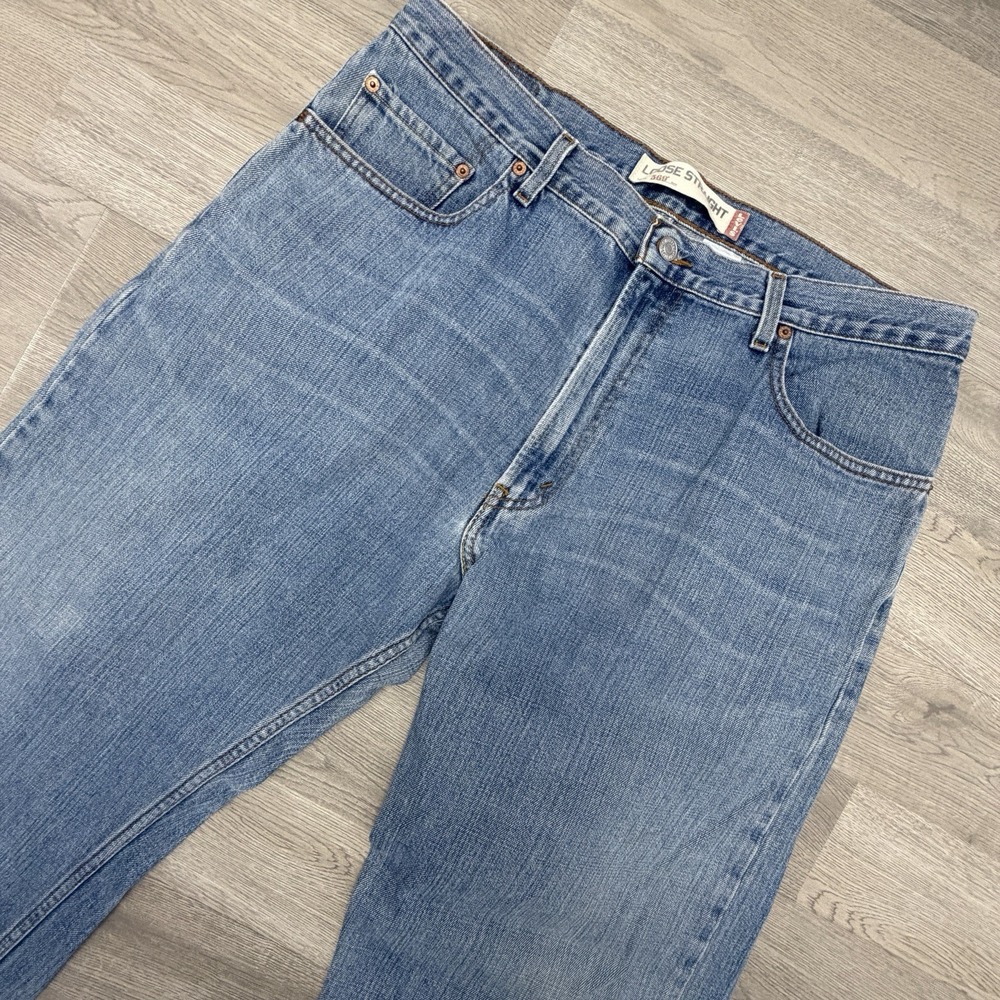 Levi's 569 Jeans Mens 36x30 Blue Loose Straight Fit Y2K Denim Made Mexico